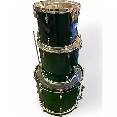 Used Pearl 3 Piece Forum Green Drum Kit Green