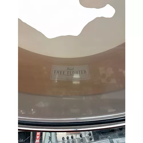 Used Pearl 5X14 free floater Natural Drum Natural 8