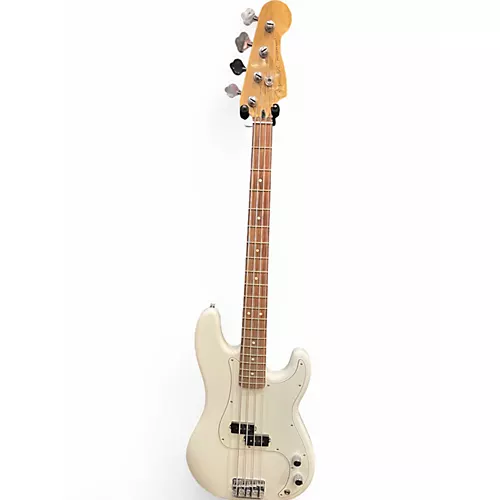 Used Fender Standard Jazz Bass Olympic White Electric Bass Guitar Olympic White