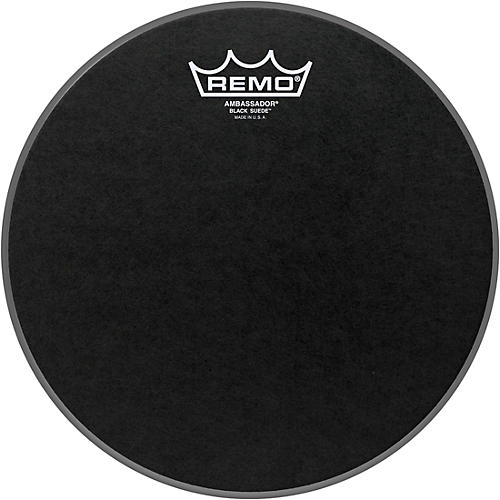 Remo Black Suede Ambassador Batter Drum Head 10 in.