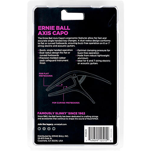Ernie Ball Axis Capo Black/Purple