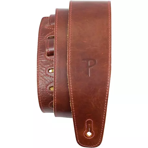 Perri's Africa Leather Guitar Strap Brown 2.5 in.