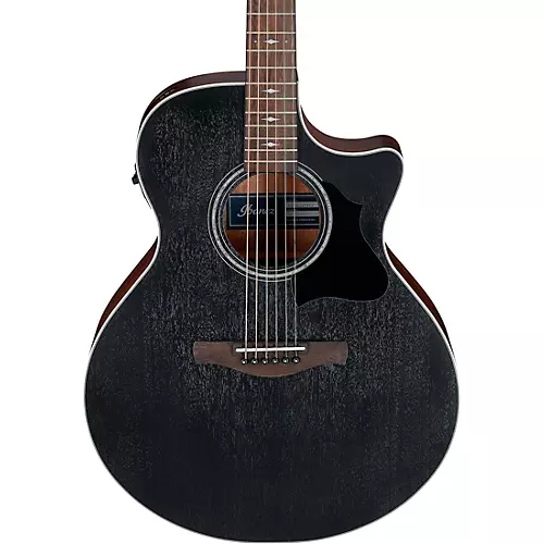 Ibanez AE140 Grand Auditorium Acoustic-Electric Guitar Weathered Black