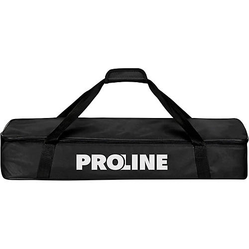 Proline SPS301 Lightweight Adjustable Speaker Stand With Carrying Bag Black