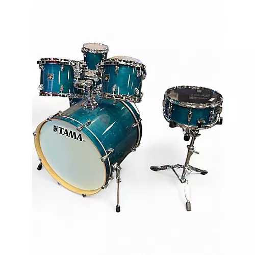 Used TAMA 7 Piece Superstar Classic Turquoise Drum Kit Turquoise