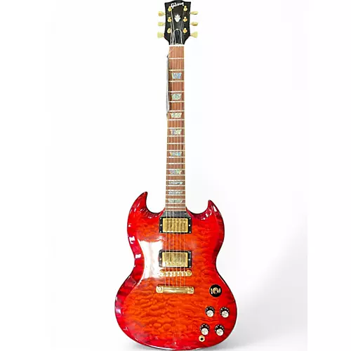 Used Gibson SG Elegant Red Solid Body Electric Guitar Red