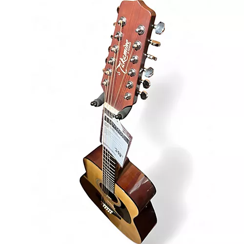 Vintage 1980s Takamine G335 Natural 12 String Acoustic Guitar Natural