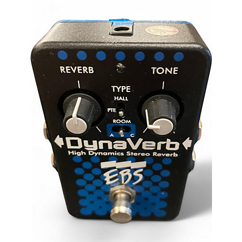 Used EBS DynaVerb High Dynamics Stereo Reverb Bass Effect Pedal