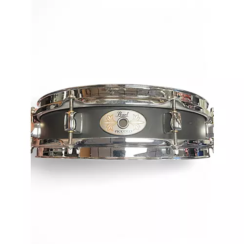 Used Pearl 3.5X13 Power Piccolo Snare Black Drum Black 71