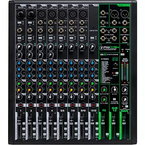 Mackie ProFX12v3 12-Channel Professional Effects Mixer With USB