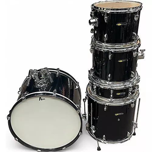 Used Sound Percussion Labs 5 Piece UNITY Black Drum Kit Black