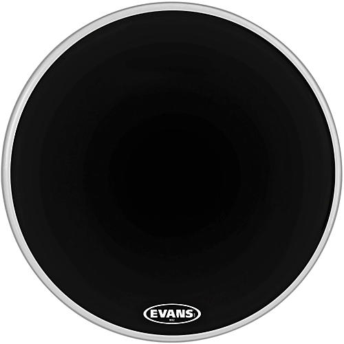 EVANS MX2 Black Marching Bass Drum Head Black 26 in.