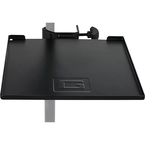 Gator GFW-SHELF0909 Gator Frameworks small microphone stand clamp-on utility shelf, capacity up to 10lbs.