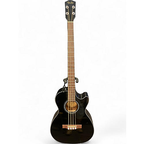 Used Fender CB-60SCE  Black Acoustic Bass Guitar Black