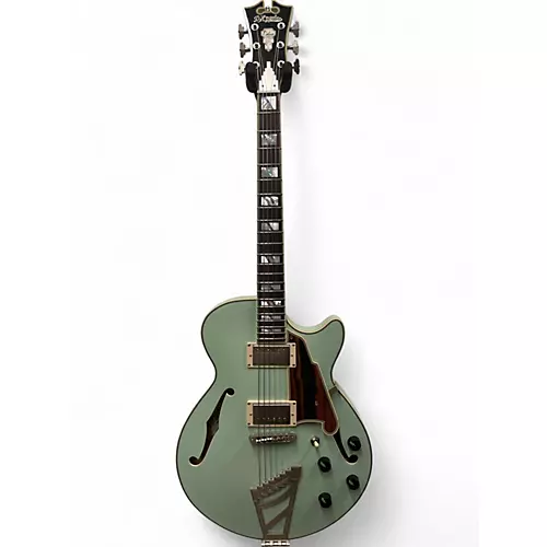 Used D'Angelico DELUXE SS LTD ED Sage Hollow Body Electric Guitar Sage