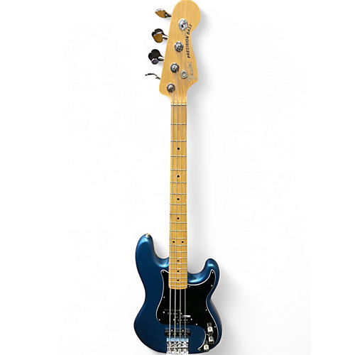 Used Fender American Performer Precision Bass Blue Electric Bass Guitar Blue
