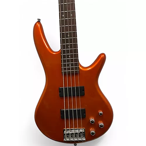 Used Ibanez GSR205 5 String Orange Electric Bass Guitar Orange