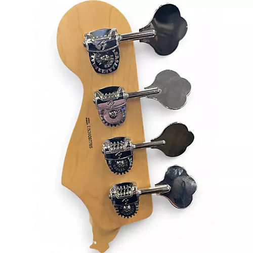 Used Fender mod shop jazz bass Silver Electric Bass Guitar Silver