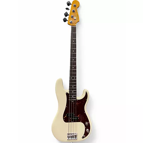 Used 2024 Fender American Professional II Precision Bass Olympic White Electric Bass Guitar Olympic White