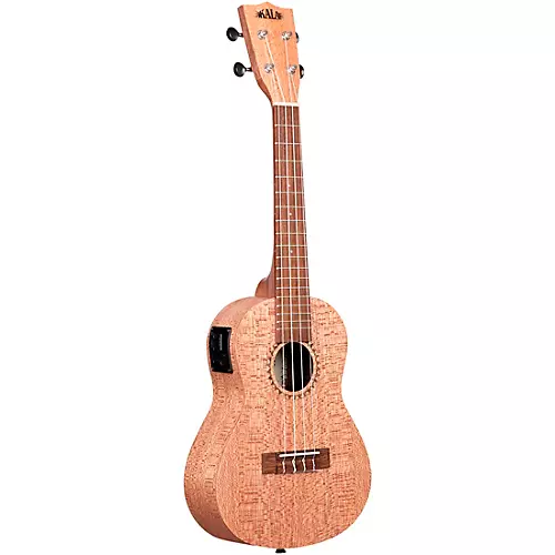 Kala Burled Meranti Concert Acoustic Electric Ukulele Natural