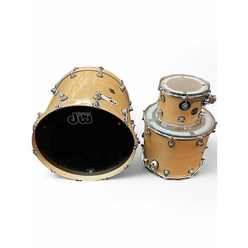 Used DW 3 Piece Performance Series Natural Drum Kit Natural
