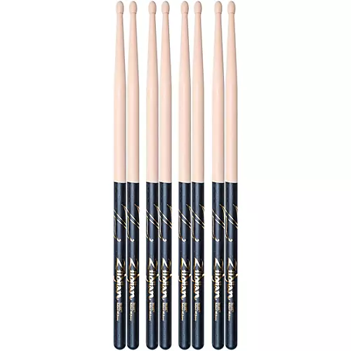 Zildjian Black DIP Drum Sticks - Buy 3, Get 1 Free 5B Wood