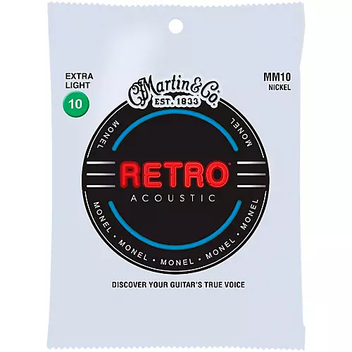 Martin MM10 Retro Extra Light Acoustic Guitar Strings