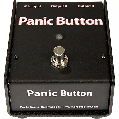 ProCo Panic Button Mic A/B Box