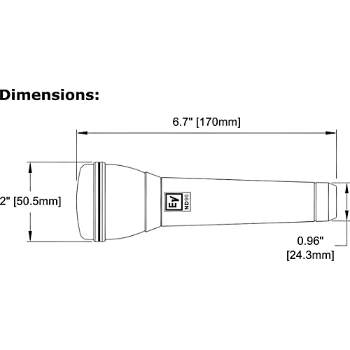 Electro-Voice ND96 Dynamic Supercardioid Vocal Microphone