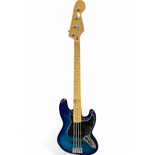 Used Fender Player II Jazz Bass Plus Top Blue Burst Electric Bass Guitar Blue Burst