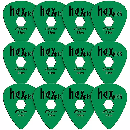 Clayton HexPick Guitar Picks - 12-Pack .50 mm