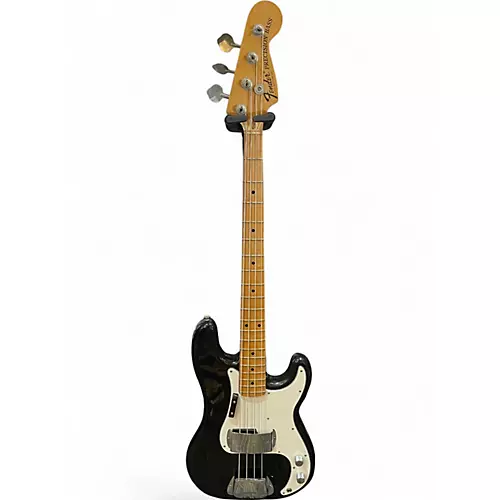 Vintage 1975 Fender precision bass black Electric Bass Guitar black