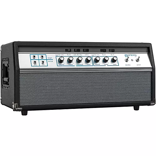 Ampeg Heritage 50th Anniversary SVT 300W Tube Bass Amp Head Black and Silver