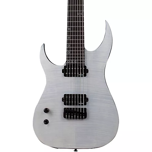 Schecter Guitar Research KM-7 MK-III Legacy Left-Handed 7-String Electric Guitar Transparent White Satin