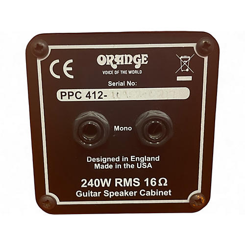 Used Orange Amplifiers PPC412C 4x12 Guitar Cabinet