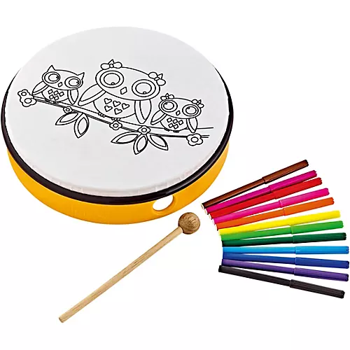 Nino Customizable ABS Hand Drum With Owl Design