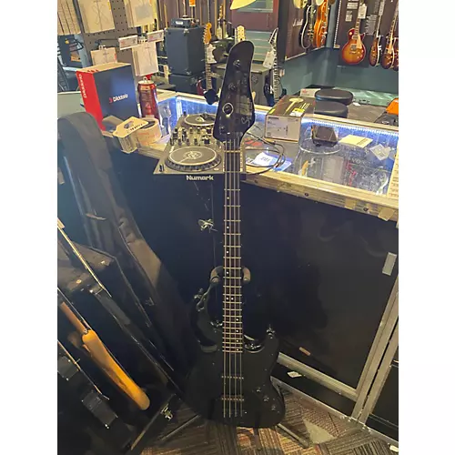 Used Schecter Guitar Research DIAMOND SERIES J BASS Black Electric Bass Guitar Black