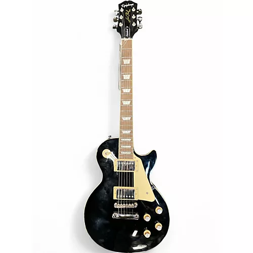 Used Epiphone Les Paul Standard BLACK Solid Body Electric Guitar BLACK