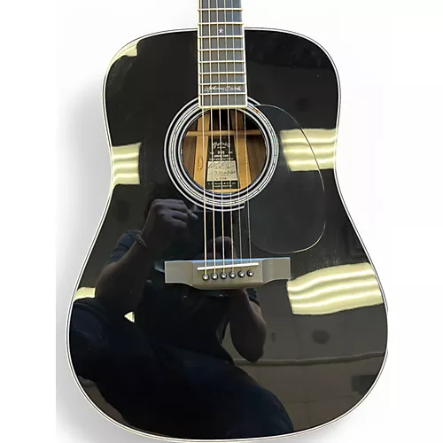 Used Martin D35JC Johnny Cash Black Acoustic Guitar Black