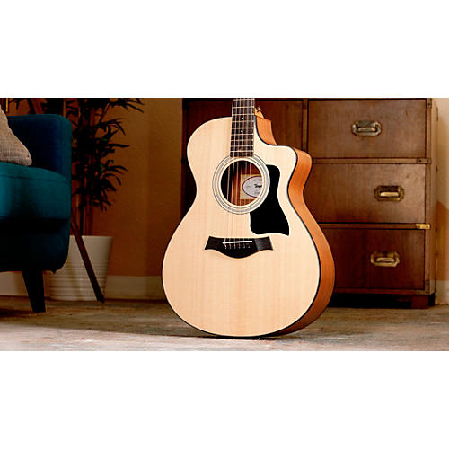Taylor 112ce Grand Concert Acoustic-Electric Guitar Natural