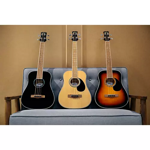 Mitchell EZB Super Short-Scale Acoustic-Electric Bass Guitar Natural