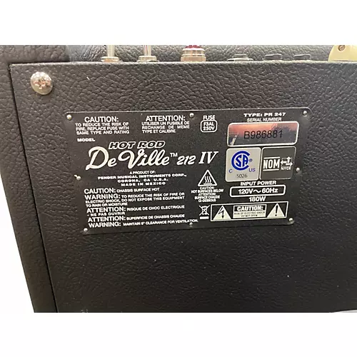 Used Fender Hot Rod DeVille IV 60W 2x12 Tube Guitar Combo Amp