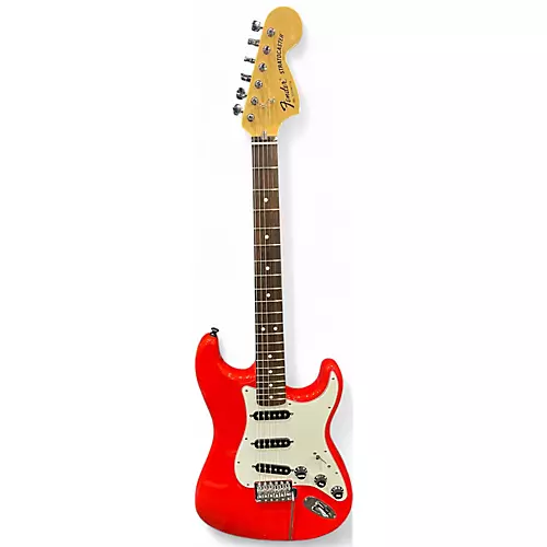 Used 2023 Fender Made in Japan Limited International Color Stratocaster Morocco Red Solid Body Electric Guitar Morocco Red