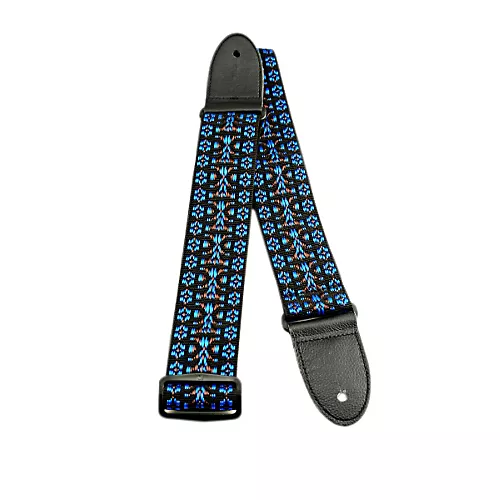 Perri's Hootenanny Design Woven Guitar Strap Red/Silver