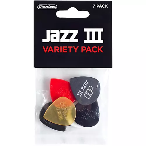 Dunlop PVP108 Pick Jazz III Variety 7 Pack