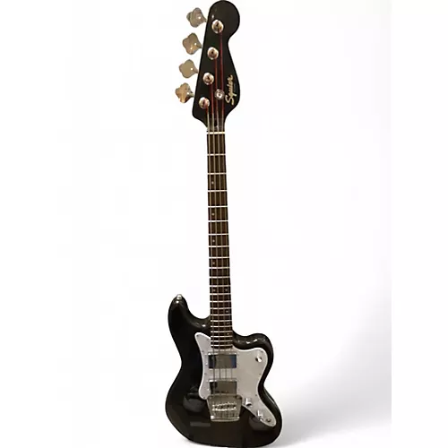 Used Squier PARANORMAL RASCAL Black Electric Bass Guitar Black