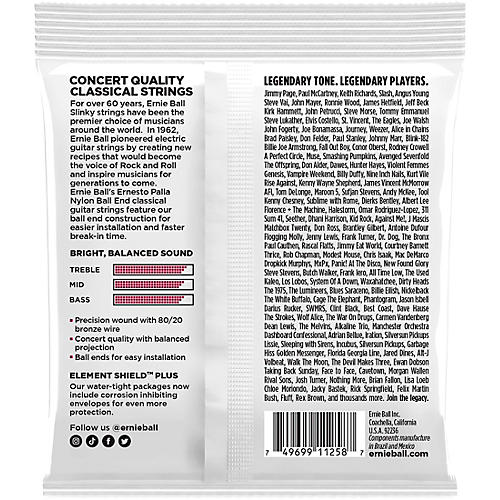 Ernie Ball Ernesto Palla Black & Gold Ball-End Nylon Classical Guitar Strings 3-Pack 28 - 42
