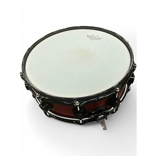 Used DW 14X5.5 Collector's Series Snare red Drum red 211