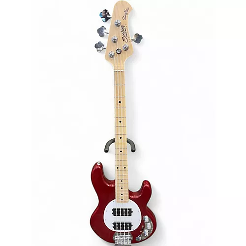 Used Sterling by Music Man sub string 5 bass maroon Electric Bass Guitar maroon