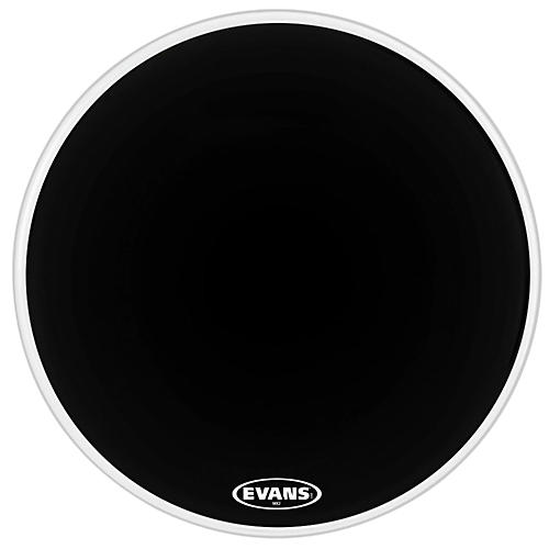 Evans MX2 Black Marching Bass Drum Head Black 30 in.